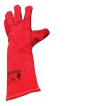 Leather Red Welding Glove (Lefties) – 40cm