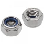 Metric Standard Hex Nylon Insert Lock Nuts Stainless Steel G304