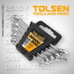 TOLSEN 5PCS COMBINATION SPANNERS SET
