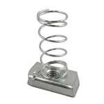 Metric Coarse Strut Nuts Short Spring Zinc