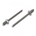 72 AS4-4 (3.2mm x 9.4mm ) Countersunk Aluminum Steel Rivet