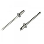 AS4-4 (3.2mm x9.9mm ) Dome Aluminum Steel Rivet