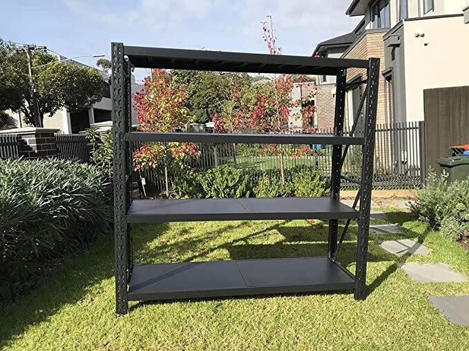 Medium Duty Shelving 1500 (L) x 2000 (H) x 600 (W) mm – Black - Image 2