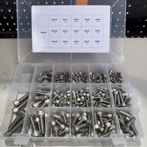 220pce Metric Socket Cap Hex Head Bolt Kit M5 – M10 Stainless G304