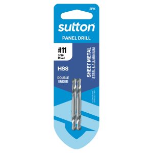 SUTTON No.11 x 54mm HSS Double-Ended Panel Drill Bit - 2 Piece