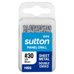 SUTTON No.30 x 54mm HSS Double-Ended Panel Drill Bit - 10 Piece