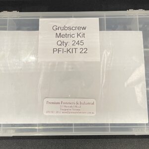 245pce Metric Grubscrew Kit M4 - M12